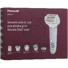 Эпилятор Panasonic ES-EY90-A520 скор.:3 насад.:10 от аккум. голубой/белый