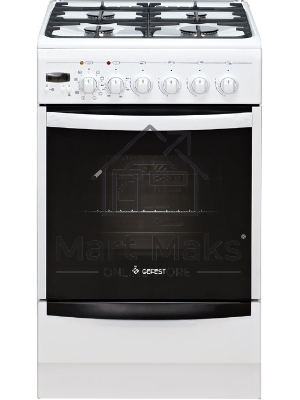 Плита комбинированная Gefest ПГЭ 5102-03 белый, конфорок 4 газовых, духовка 55 л, 50 см x 85 см x 58.5 см