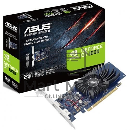 Видеокарта AsusGT1030-2G-BRK nVidia GeForce GT 1030 2048Mb 64bit GDDR5 1228/6008/HDMIx1/DPx1/HDCP PCI-Elow profile Ret