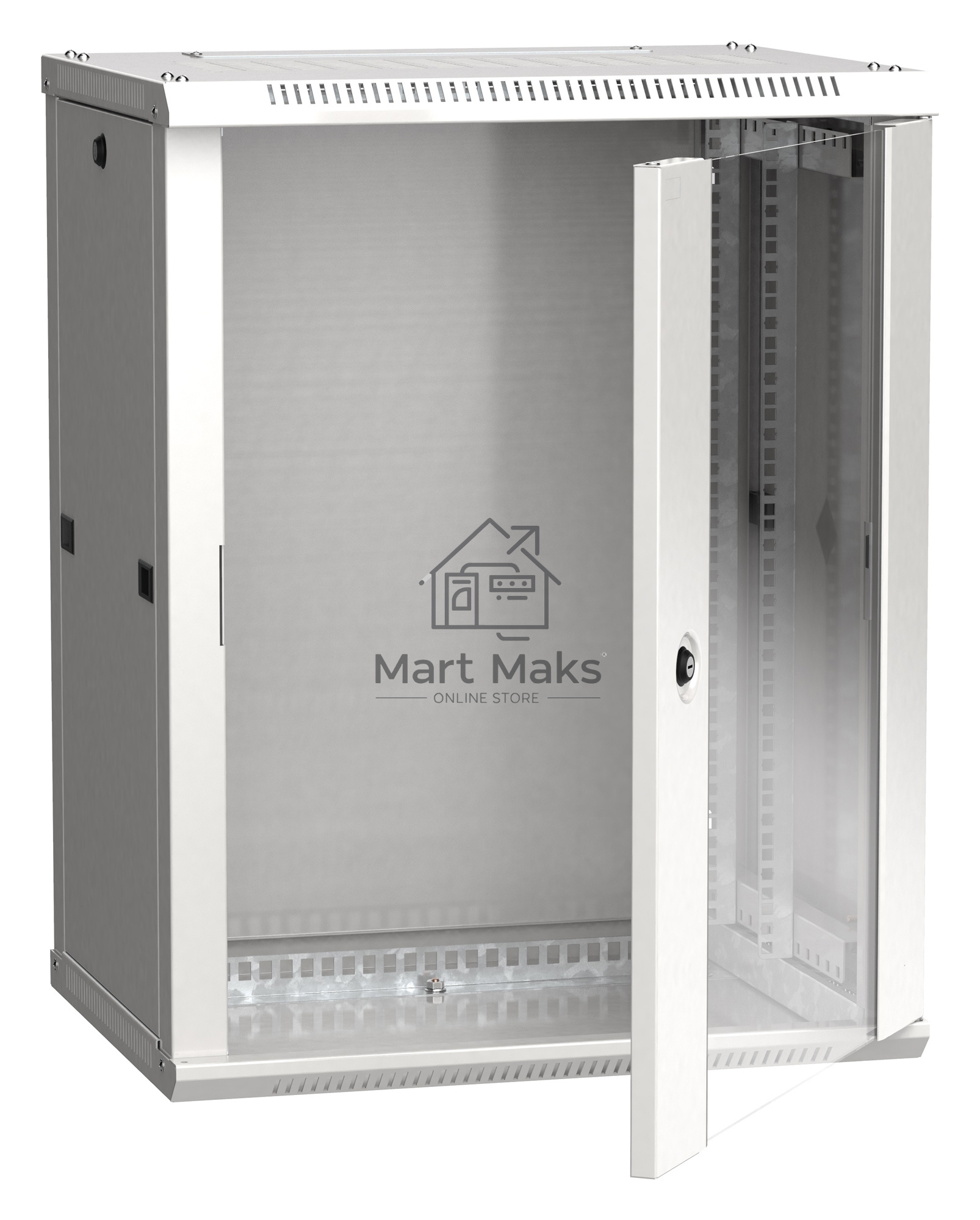 Шкаф ITK LINEA W 12U 600x450 мм дверь стекло, RAL7035