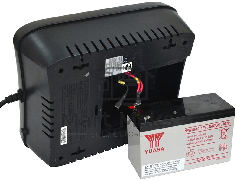 Источник бесперебойного питания Powercom Back-UPS SPIDER, Line-Interactive, LCD, AVR, 550VA/330W, Schuko, USB, black (1456259)