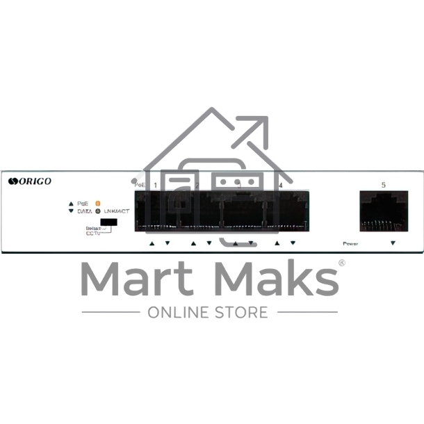 Коммутатор Unmanaged Switch 4x1000Base-T PoE, 1x1000Base-T, PoE Budget 60W, Long-range PoE up to 250m, metal case