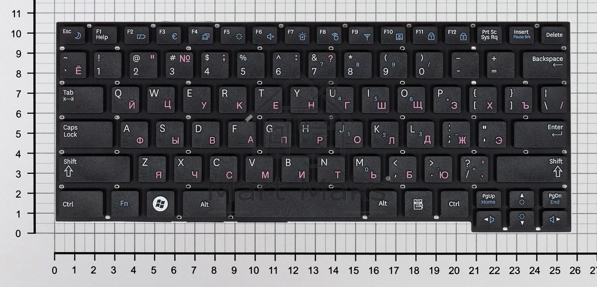 Клавиатура для ноутбука Samsung X128 X130 SF210, черная