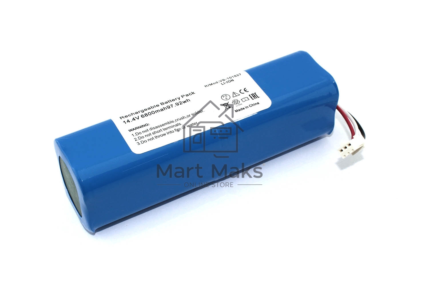 Аккумулятор для Xiaomi Roborock Viomi S9 14.4V 6800 mAh 4S2P