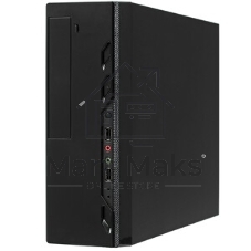 Компьютерный корпус MiniITX ExeGate EX268697RUS MI-208 Black, miniITX/mATX, без БП, 2хUSB, Audio