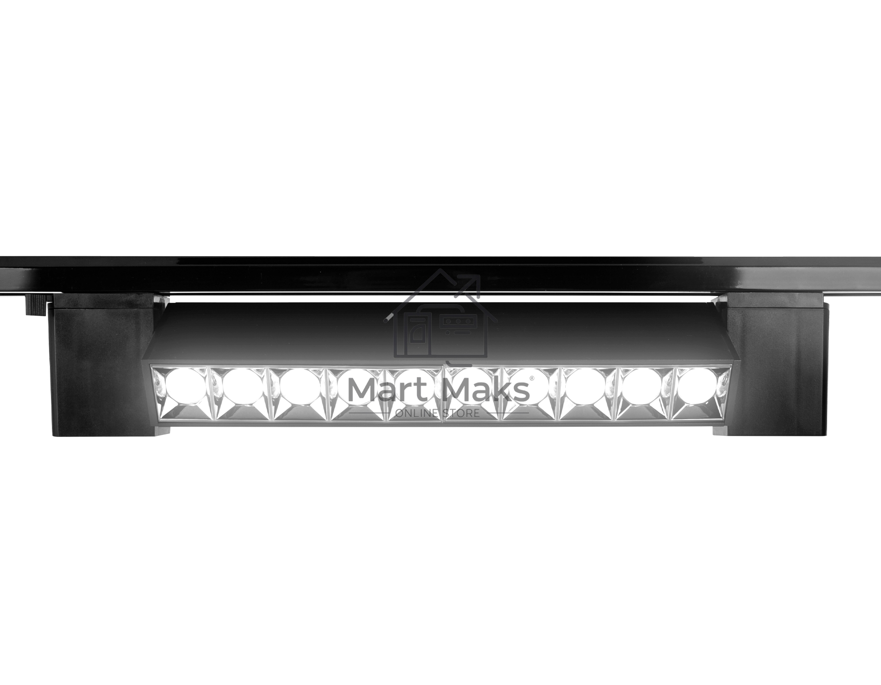 Трековый однофазный светодиодный светильник Ambrella light GL6689 BK черный LED 12W 4200K 24°