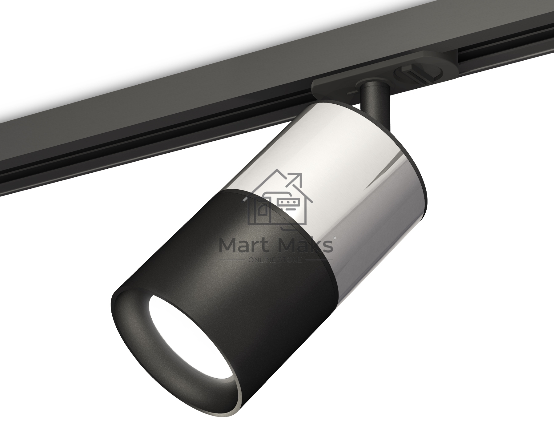 Светильник Ambrella light XT7402071 SBK/PSL/PBK черный песок/серебро полированное/черный полированный MR16 GU5.3