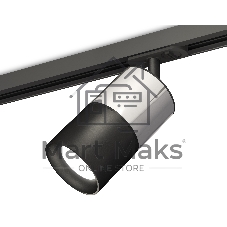 Светильник Ambrella light XT7402071 SBK/PSL/PBK черный песок/серебро полированное/черный полированный MR16 GU5.3