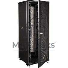 Шкаф серверный Lanmaster Business (TWT-CBB-47U-8X12-P1) напольный 47U 800x1200мм пер.дв.перфор. задн.дв.перфор.2-хст. 2 бок.пан. 800кг черный