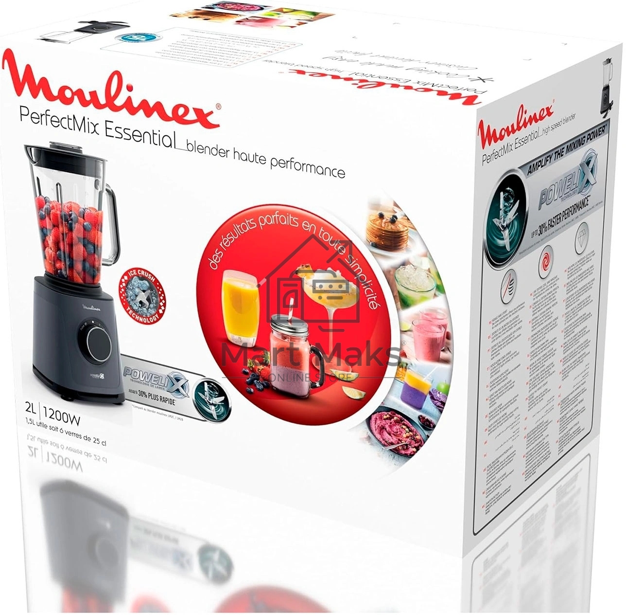 Блендер стационарный Moulinex Perfect Mix+ LM771BF0 песочный/черный