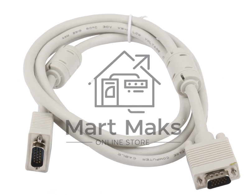 Кабель Gembird/Cablexpert CC-PPVGA-6, Кабель VGA Premium,15M/15M,1.8м, тройной экран, феррит.кольца, пакет