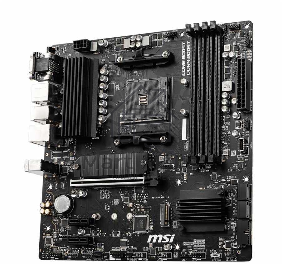 Материнская плата MSI B550M PRO-VDH, AM4, AMD B550, 4xDDR4, 4xSATA, 2xM.2, 1xPCI-E 4.0 x16, 2xPCI-E x1, 1xDP, 1xHDMI, 1xVGA, 1x 1Gb LAN, 2xUSB 2.0, 4xUSB 3.2 Gen 1, 3x3.5 мм, 7.1, Micro-ATX