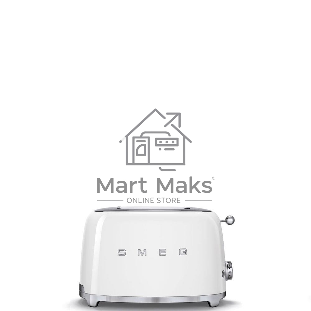 Тостеры SMEG Тостеры SMEG/ Стиль 50-х г.г, 2 ломтика, корпус из нержавеющей стали, 6 уровней поджаривания, белый