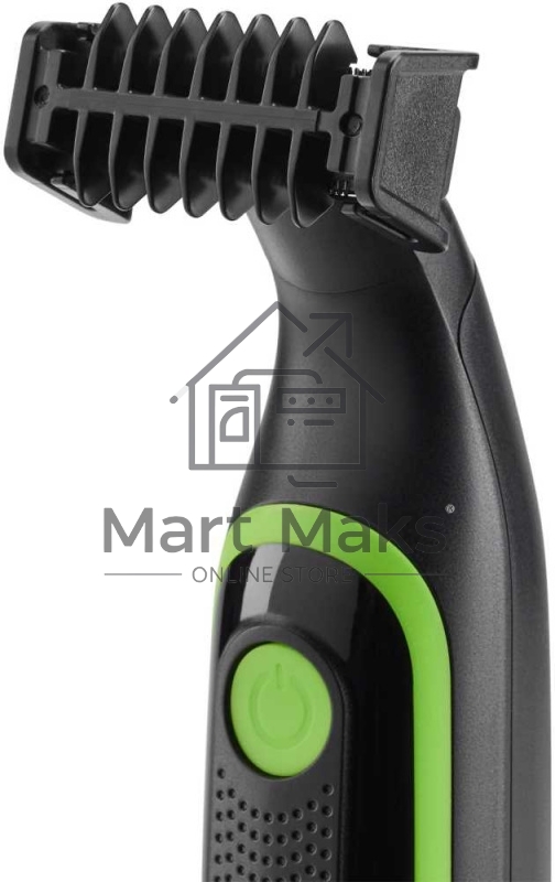 Машинка для стрижки Polaris PHC 0303RB черный/лайм 240Вт