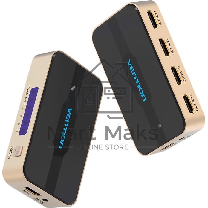 Разветвитель - сплиттер Vention HDMI 19F/4x19F на 4 монитора ACCG0