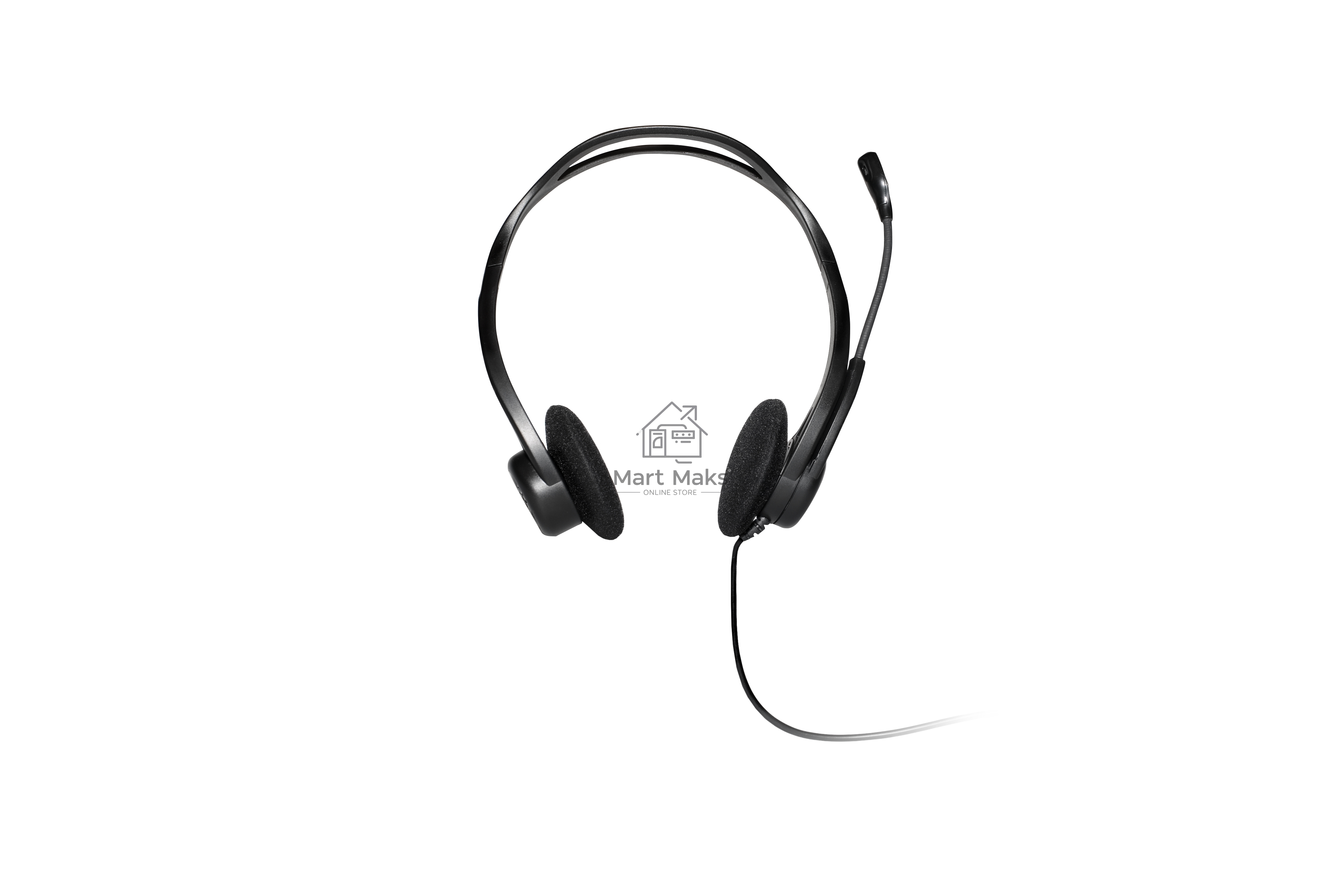 Наушники с микрофоном Logitech 960 черный 2.4м накладные оголовье (981-000100)