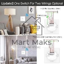 Выключатель MOES Gang Smart Switch ZS-B-EU3, Zigbee, 95-250 В
