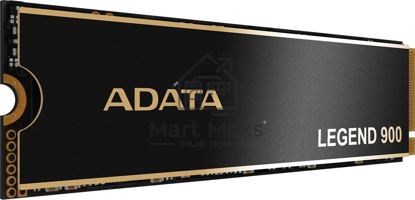 Накопитель SSD ADATA LEGEND 900, 512Gb, PCIe 4.0 x4, M.2 2280, NVMe, R/W 6200/2300, с радиатором