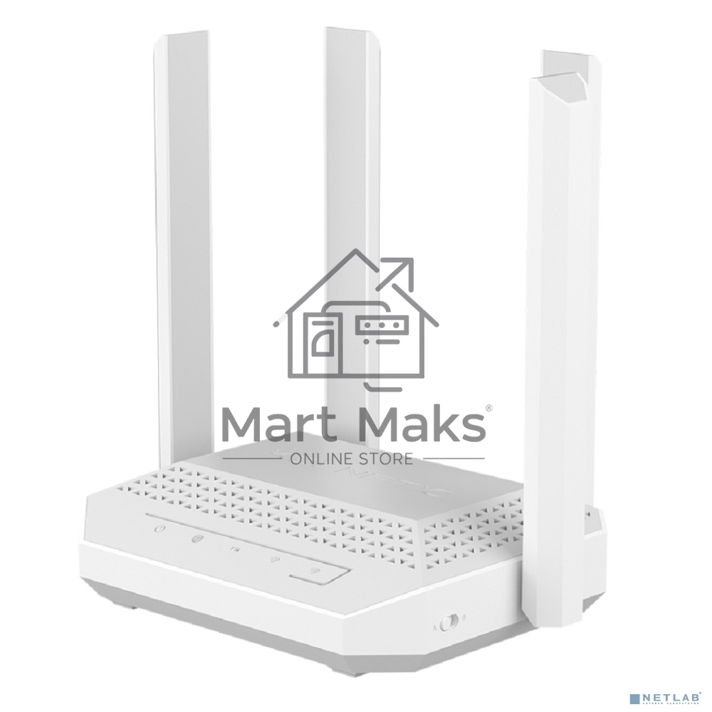 Мультигигабитный интернет-центр Keenetic Challenger KN-3910 с Mesh Wi-Fi 6 AX3000, 2 портами 2.5 Gigabit Ethernet и переключателем режима роутер/ретранслятор