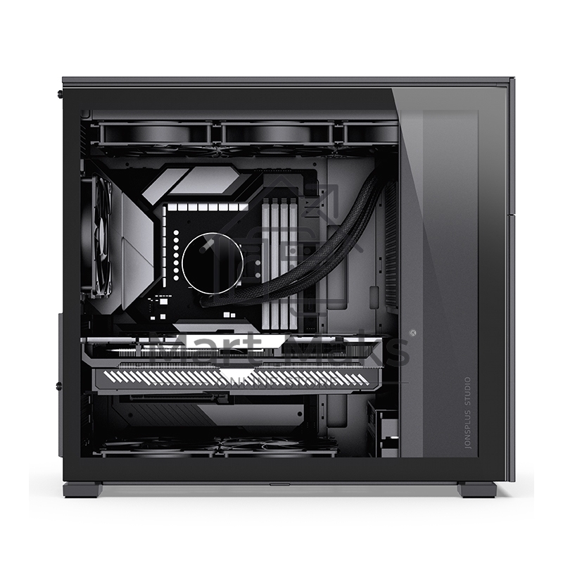 Корпус без блока питания JONSBO D41 STD Black ATX без БП, боковая панель из закаленного стекла, mini-ITX, micro-ATX, ATX, черный