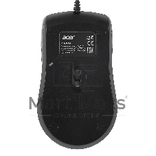 Мышь проводная Acer OMW136 черный, 1200 dpi, USB, кнопки - 3