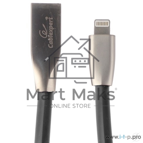 Кабель Cablexpert для Apple CC-G-APUSB01Bk-0.5M, AM/Lightning, серия Gold, длина 0.5м, черный, блистер