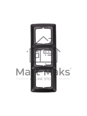 Рамка 3-я DEA горизонтальная черный Металлик KRANZ