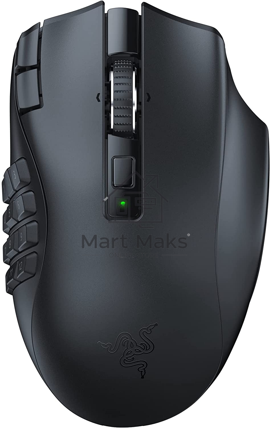 Мышь беспроводная Razer Naga V2 HyperSpeed черный, 30000 dpi, радиоканал, Bluetooth, USB, кнопки - 19