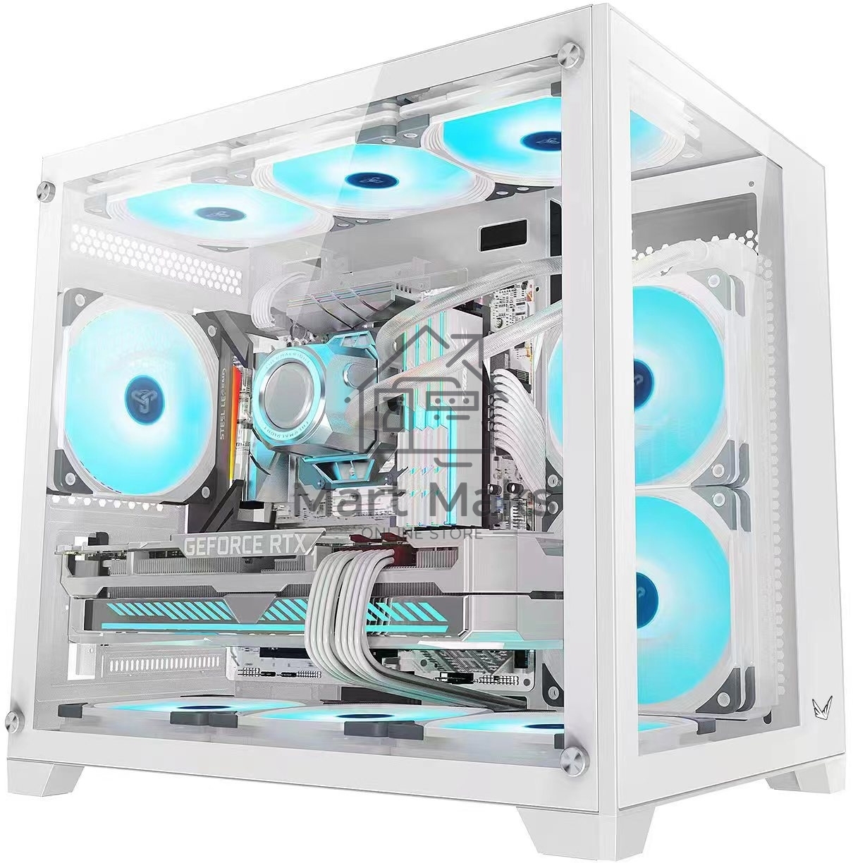 Компьютерный корпус AeroCool / Formula Crystal Z5 белый без БП mATX 11x120mm 2xUSB2.0 1xUSB3.0 audio bott PSU