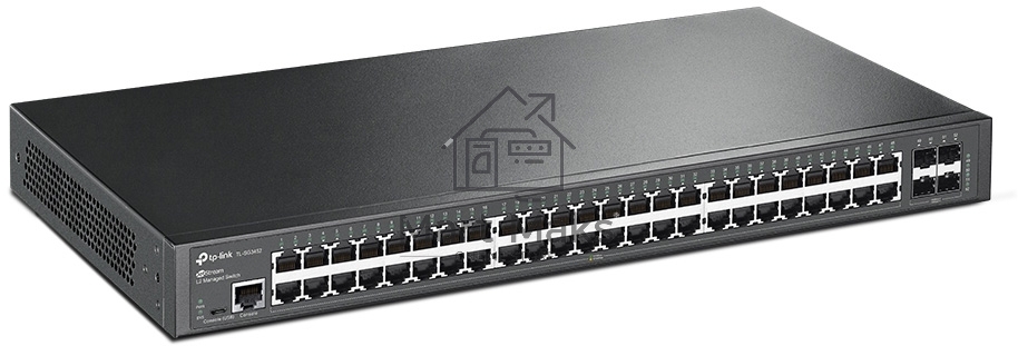 Коммутатор Jetstream 48-port gigabit L2+ managed switch with 4-gigabit uplink ports, 48 10/100/1000Mbps RJ-45 port, 4 1000Mbps SFP slots