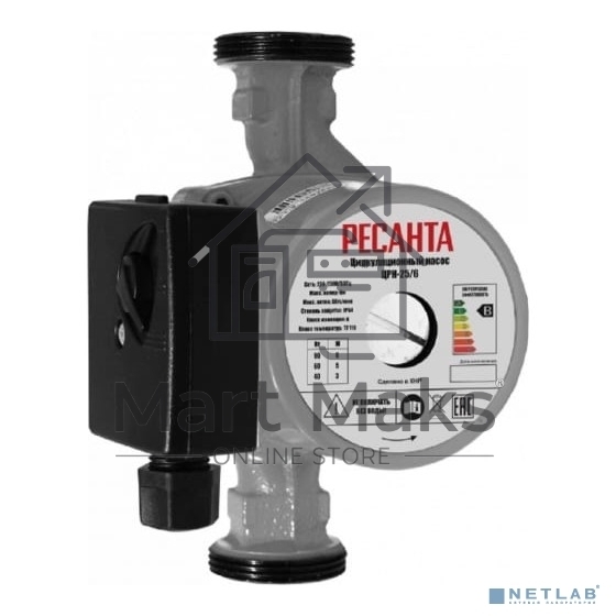Насос садовый циркуляционный Ресанта ЦРН-25/6 90Вт 3000л/час (77/7/2)