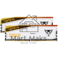 Оперативная память Patriot Viper Elite 5 Ultra RGB, DDR5, 32GB (2x16GB), 6000 MHz, CL28, с радиатором, RGB, чёрный