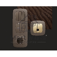 Рамка OMEGA Ecta (Темная бронза матовый) 4-ая OF140634
