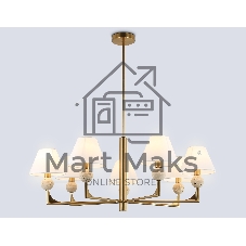 Люстра Ambrella light LH75162/7 BS/FR латунь/белый матовый E14*7 max 40W D890*580