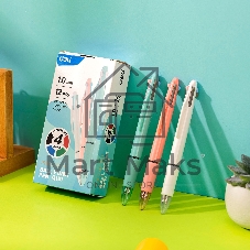 Ручка шариковая Deli EQ181 ассорти, d=1мм, ассорти чернила