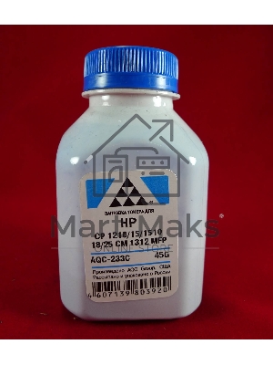 Тонер HP CP 1210/15/1510/18/25/CM 1312 MFP Cyan, (фл.45г.) AQC фас. Россия