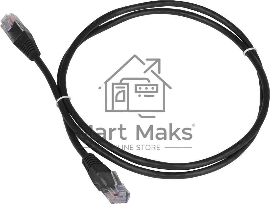 Патч-корд Lanmaster TWT UTP кат.5e, с заливными колпачками, 3.0 м, черный