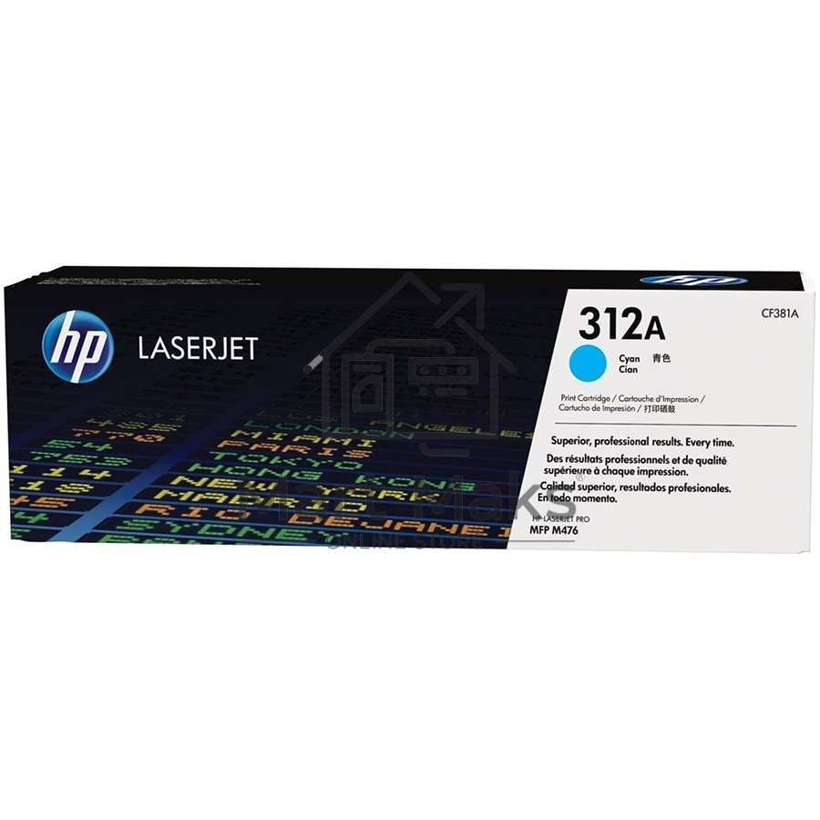 Тонер Картридж HP 312A CF381A голубой для HP CLJ Pro M476 (2400стр.)