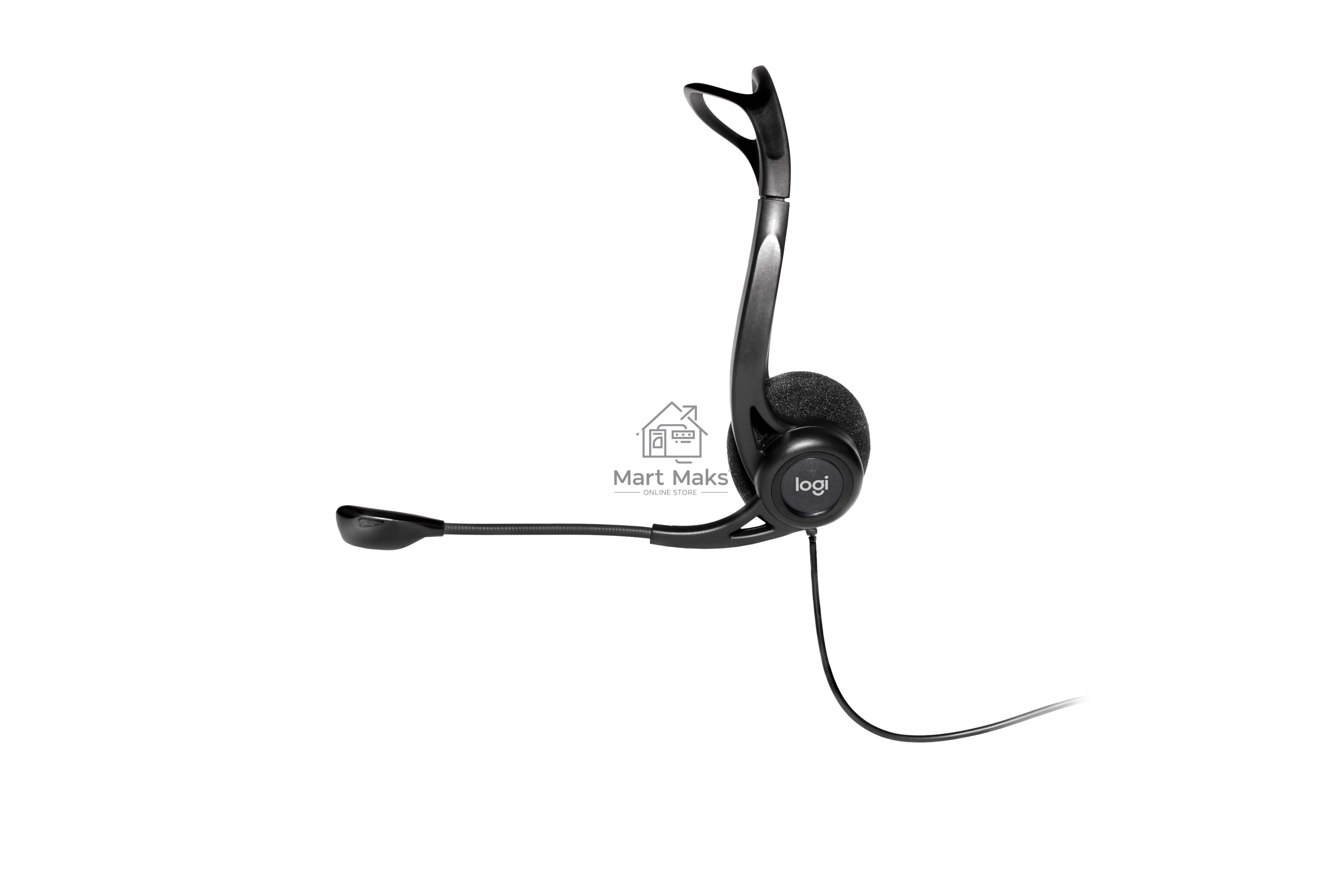 Наушники с микрофоном Logitech 960 черный 2.4м накладные оголовье (981-000100)