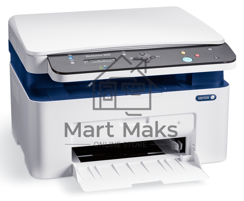 МФУ лазерный Xerox WorkCentre 3025BI (WC3025BI#), A4, ч/б, печ. до 20 стр/мин., скан. до 17 стр/мин. (ч/б) 4 стр/мин. (цвет), 1200 x 1200 dpi (печать) 600 x 600 dpi (скан.), Wi-Fi, USB, Air Print