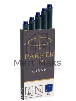 Картридж Parker Quink Z11 (CW1950384) синие чернила, для ручек перьевых (5шт)