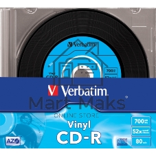 Диск CD-R Verbatim 700Mb 52x Slim case (10шт) (43415)