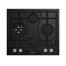 Газовая варочная поверхность Hotpoint HGMTS 643 BL, 4 конфорки, эмалированная сталь, 7800 Вт