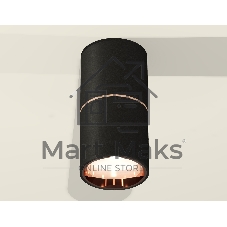 Светильник Ambrella Light XS6302083 SBK/PPG черный песок/золото розовое полированное MR16 GU5.3 (C6302, A2063, N6114)