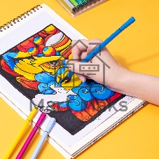 Фломастеры Deli EC156-24 ColoRun 24 цвета, пластиковая туба