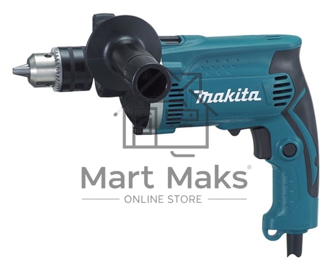 Дрель Makita HP1631K, 710 Вт, сетевая, ударная