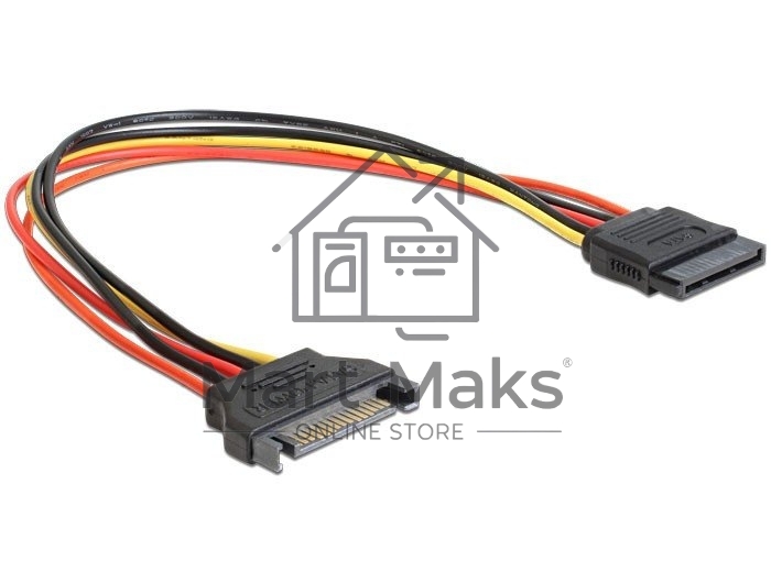 Удлинитель кабеля питания SATA Cablexpert CC-SATAMF-01, 15pin(M)/15pin(F), 30см