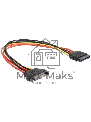 Удлинитель кабеля питания SATA Cablexpert CC-SATAMF-01, 15pin(M)/15pin(F), 30см