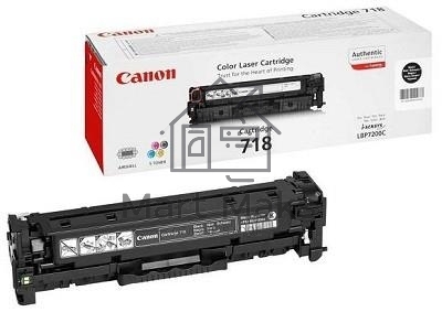 Картридж лазерный Canon Cartridge 718BK (2662B002) черный (3400 стр.) для Canon LBP7200/MF8330/8350