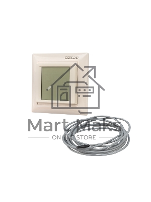 Терморегулятор сенсорный программируемый Rexant RX-421H, бежевый, совместим с Legrand серии Valena